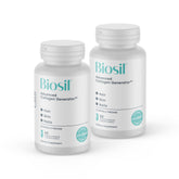 Biosil frasco frontal mostrando diseño y cantidad — confianza visual