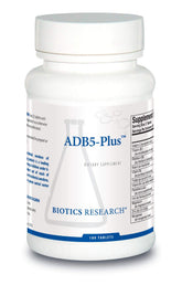 BIOTICS RESEARCH frasco frontal mostrando 180 tabletas y beneficios visibles