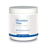 BIOTICS RESEARCH envase frontal de Electrolyte Forte muestra fórmula premium