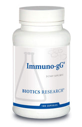 BIOTICS RESEARCH frasco frontal mostrando 100 cápsulas y beneficios