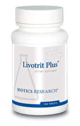 BIOTICS RESEARCH frasco frontal mostrando 180 tabletas y marca