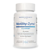 BIOTICS RESEARCH frasco Motility-Zyme frontal muestra presentación y confianza