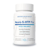 BIOTICS RESEARCH envase frontal de Neuro 5-HTP Plus mostrando diseño y cantidad