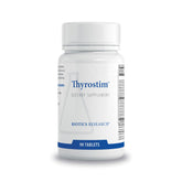 BIOTICS RESEARCH Thyrostim frontal del envase mostrando etiqueta y beneficios