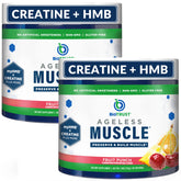BioTrust envase frontal de Ageless Muscle mostrando sabor y diseño