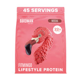 BIRDMAN envase frontal mostrando sabor mocha y beneficios