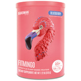 BIRDMAN envase frontal de Fitmingo mostrando sabor arándano y beneficios