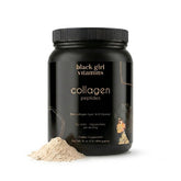 Black Girl Vitamins frasco frontal mostrando la marca y beneficio de mezcla fácil