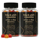 Black Girl Vitamins frasco frontal mostrando etiqueta clara y beneficios