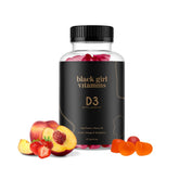 Black Girl Vitamins envase frontal mostrando dosis y beneficios