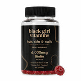 Black Girl Vitamins vista frontal del envase que muestra la marca y el sabor maracuyá