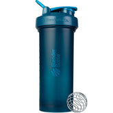 BlenderBottle vista frontal 45 oz Ocean Blue, diseño portátil y hermético