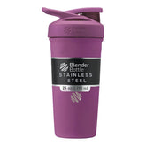 BlenderBottle Strada vista frontal color plum mostrando diseño elegante y capacidad