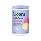 Bloom Nutrition envase frontal mostrando el sabor Raspberry Lemon y beneficios