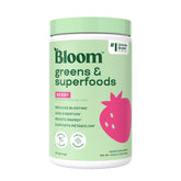 Bloom Nutrition frontal del envase mostrando el diseño y beneficios visibles