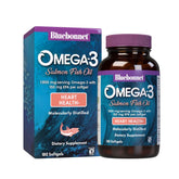 BlueBonnet frasco frontal con 180 softgels fomenta salud cardiovascular