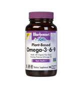 BlueBonnet envase frontal Plant Based Omega mostrando información clara y beneficios