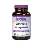 BlueBonnet frasco frontal mostrando etiqueta clara y beneficio antioxidante