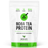 Boba Tea Protein envase frontal mostrando diseño y beneficios