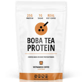 Boba Tea Protein en envase frontal mostrando etiqueta y beneficios