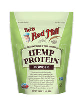 Bob's Red Mill frente del empaque mostrando bolsa resellable y beneficios