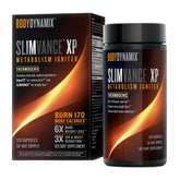 BodyDynamix frasco Slimvance XP al frente mostrando el envase y beneficios