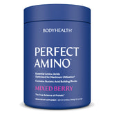 BodyHealth envase frontal PerfectAmino mostrando la marca y beneficio recuperación