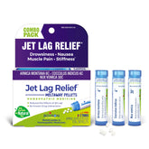 Boiron kit Jet Lag frontal mostrando los tres tubos y conveniencia para viajar