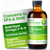 Bold Botanica envase frontal mostrando dosis y beneficio vegano