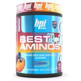 BPI Sports envase frontal plumberry mostrando diseño y beneficio de sabor