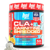 BPI Sports envase frontal mostrando 50 porciones y beneficios