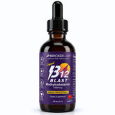Bricker Labs B12 Blast frente del producto mostrando etiqueta clara y beneficios