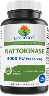 Brieofood frasco frontal mostrando diseño y cantidad 180 cápsulas