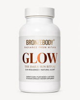 Bronzebody GLOW frontal del envase mostrando unidades y diseño