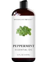 Brooklyn Botany botella frontal grande de aceite de menta útil para proyectos