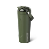 BrüMate MultiShaker frontal OD Green mostrando diseño y aislamiento