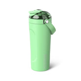 BrüMate MultiShaker vista frontal mostrando diseño y color kiwi para hidratación fiable