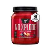 BSN envase frontal N.O.-XPLODE Fruit Punch mostrando presentación clara y beneficio energético