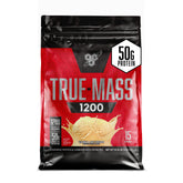 BSN envase frontal TRUE-MASS 1200 mostrando la marca y sabor Vainilla