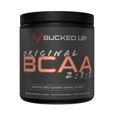 Bucked Up frasco delantero mostrando diseño y cantidad, clara identificación del producto