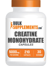 BulkSupplements envase frontal mostrando 210 cápsulas y dosis clara