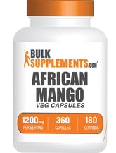 BulkSupplements frasco frontal de African Mango Extract muestra claridad de ingredientes