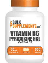 BulkSupplements frasco frontal mostrando 500 cápsulas y beneficio de conveniencia