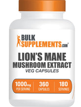 BulkSupplements frasco frontal mostrando etiqueta y cantidad 360 cápsulas