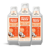 Bulletproof frontal del envase mostrando diseño y cantidad, claridad del producto
