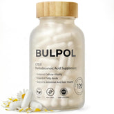 BULPOL frasco frontal mostrando 120 cápsulas y claridad del producto