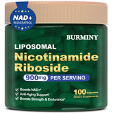 BURMINY frasco frontal mostrando etiqueta y beneficio de biodisponibilidad