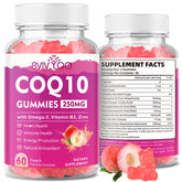 BVIVLOO envase frontal de gomitas CoQ10 mostrando 60 unidades y beneficio práctico