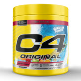 C4 Cellucor envase frontal mostrando sabor Hawaiian Punch y beneficios energéticos