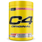 C4 envase frontal sabor Watermelon mostrando etiqueta y beneficios visibles